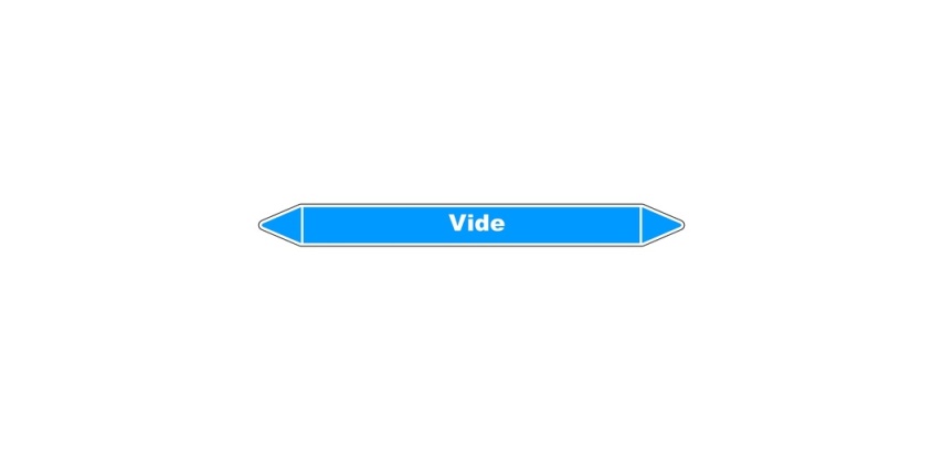 Marqueur de Tuyauterie - Vide AIR - NFX 08-105 - Vinyle Laminé