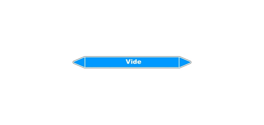Marqueur de Tuyauterie - Vide AIR - NFX 08-105 - Vinyle Laminé