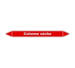 Marqueur tuyauterie - Colonne sèche - Vinyle Laminé - NFX 08-105
