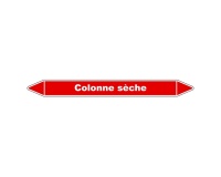 Marqueur tuyauterie - Colonne sèche - Vinyle Laminé - NFX 08-105 150 x 12 mm