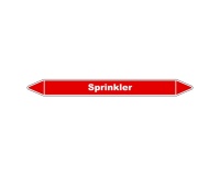 Marqueur tuyauterie - Eau sprinkler - Vinyle laminé - NFX 08-105 150 x 12 mm