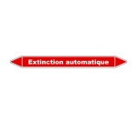 Marqueur tuyauterie - Extinction auto - Vinyle laminé - NFX 08-105