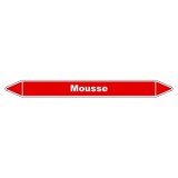 Marqueur de Tuyauterie - Mousse - NFX 08-105 - Vinyle Laminé 150 x 12 mm