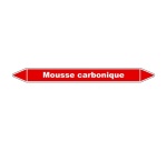 Marqueur tuyauterie - Mousse carbonique - Vinyle laminé