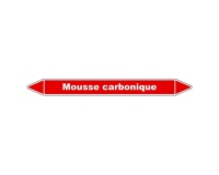 Marqueur tuyauterie - Mousse carbonique - Vinyle laminé 150 x 12 mm