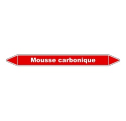 Marqueur tuyauterie Mousse carbonique – Vinyle NF X 08-105