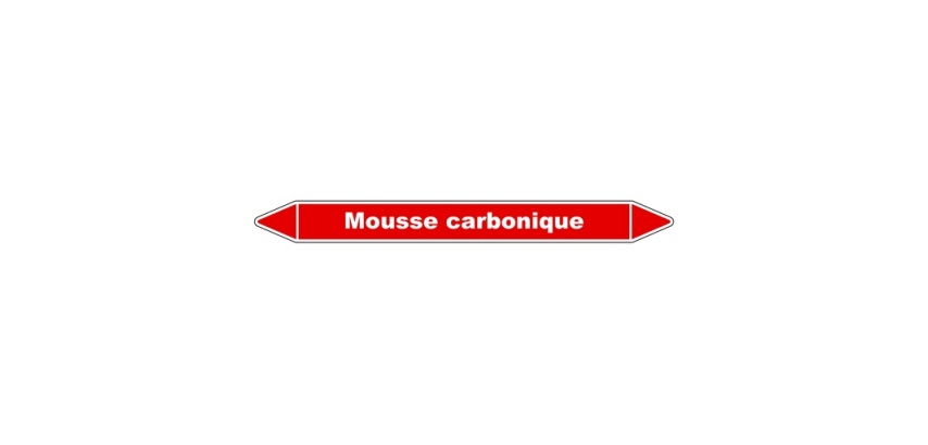 Marqueur tuyauterie Mousse carbonique – Vinyle NF X 08-105