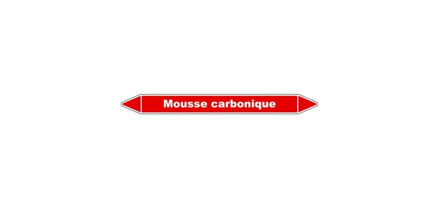 Marqueur tuyauterie - Mousse carbonique - Vinyle laminé