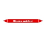 Marqueur tuyauterie Réseau sprinkler – Vinyle NF X 08-105