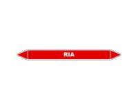 Marqueur de Tuyauterie - RIA - NFX 08-105 - Vinyle Laminé 150 x 12 mm