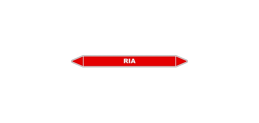 Marqueur tuyauterie RIA – Vinyle laminé NF X 08-105
