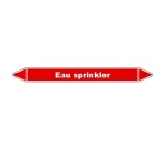 Marqueur tuyauterie Sprinkler – Vinyle NF X 08-105