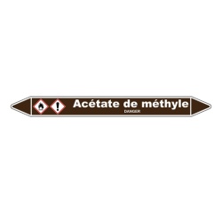 Marqueur Tuyauterie - Acétate de Méthyle - Vinyle Laminé