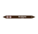 Marqueur de Tuyauterie - Acétone - NFX 08-105 - Vinyle Laminé