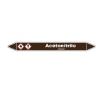 Marqueur Tuyauterie - Acétonitrile - Vinyle Laminé - NFX 08-105