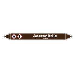 Marqueur Tuyauterie - Acétonitrile - Vinyle Laminé - NFX 08-105