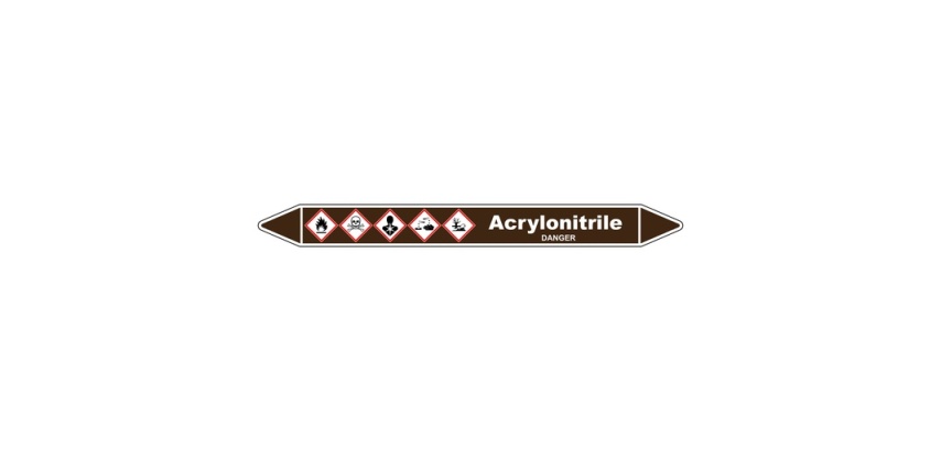 Marqueur de Tuyauterie - Acrylonitrile - NFX 08-105 - Vinyle