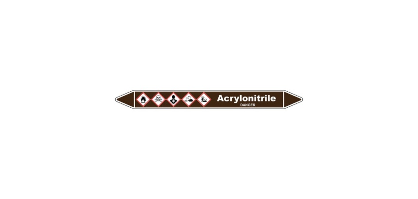 Marqueur de Tuyauterie - Acrylonitrile - NFX 08-105 - Vinyle