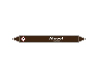Marqueur de Tuyauterie - Alcool - NFX 08-105 - Vinyle Laminé 150 x 12 mm