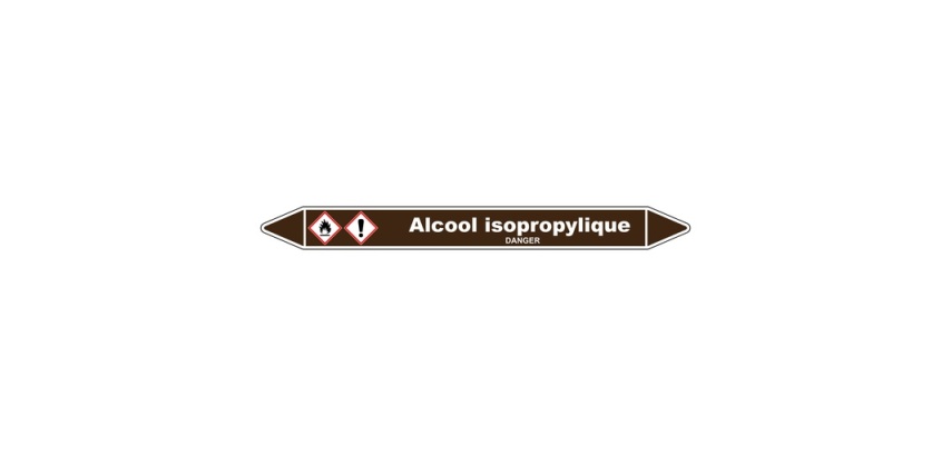 Marqueur de Tuyau - Alcool Isopropylique - Vinyle Laminé