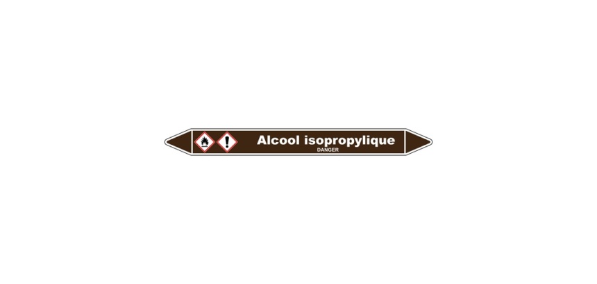 Marqueur de Tuyau - Alcool Isopropylique - Vinyle Laminé