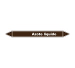 Marqueur tuyauterie - Azote liquide - Vinyle laminé - NFX 08-105