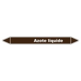 Marqueur tuyauterie - Azote liquide - Vinyle laminé - NFX 08-105 150 x 12 mm
