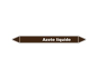 Marqueur tuyauterie - Azote liquide - Vinyle laminé - NFX 08-105 150 x 12 mm