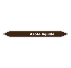 Marqueur tuyauterie - Azote liquide - Vinyle laminé - NFX 08-105