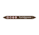 Marqueur de Tuyauterie - Cyclohexane - NFX 08-105 - Vinyle Laminé