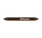 Marqueur de Tuyauterie - Effluents - en Vinyle Laminé - NFX 08-105