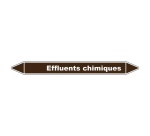 Marqueur Tuyauterie - Effluents Chimiques - Vinyle Laminé