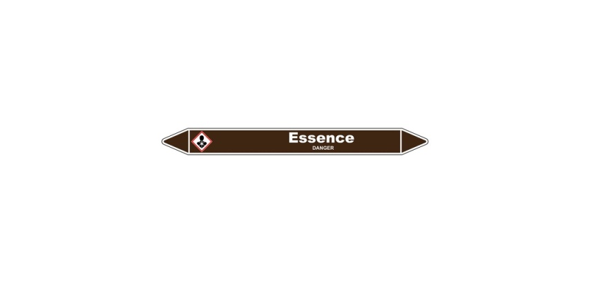 Marqueur de Tuyauterie - Essence - NFX 08-105 - Vinyle Laminé
