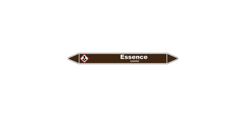Marqueur de Tuyauterie - Essence - NFX 08-105 - Vinyle Laminé