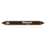 Marqueur de Tuyauterie - Ethanol - Vinyle Laminé - NFX 08-105 150 x 12 mm