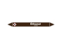 Marqueur de Tuyauterie - Ethanol - Vinyle Laminé - NFX 08-105 150 x 12 mm