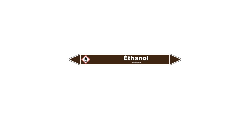 Marqueur de Tuyauterie - Ethanol - Vinyle Laminé - NFX 08-105