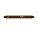 Marqueur Tuyauterie - Fioul Vinyle Laminé - NFX 08-105