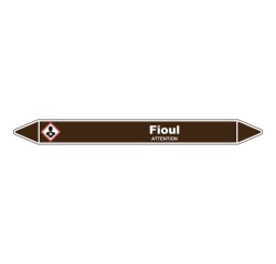 Marqueur Tuyauterie - Fioul Vinyle Laminé - NFX 08-105