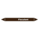 Marqueur de Tuyauterie - Floculant - NFX 08-105 - Vinyle Laminé 150 x 12 mm