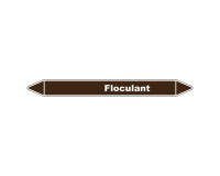 Marqueur de Tuyauterie - Floculant - NFX 08-105 - Vinyle Laminé 150 x 12 mm