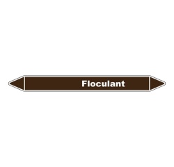 Marqueur de Tuyauterie - Floculant - NFX 08-105 - Vinyle Laminé