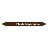 Marqueur de Tuyauterie - Fluide Frigorigène - en Vinyle Laminé 150 x 12 mm