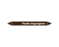 Marqueur de Tuyauterie - Fluide Frigorigène - en Vinyle Laminé 150 x 12 mm