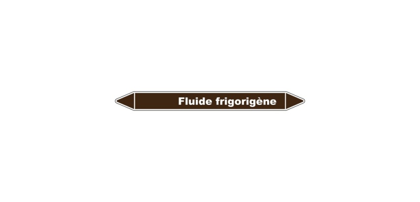 Marqueur de Tuyauterie - Fluide Frigorigène - en Vinyle Laminé