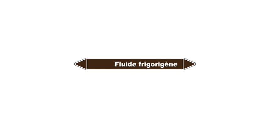 Marqueur de Tuyauterie - Fluide Frigorigène - en Vinyle Laminé