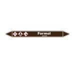 Marqueur de Tuyauterie - Formol - en Vinyle Laminé - NFX 08-105