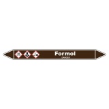 Marqueur de Tuyauterie - Formol - en Vinyle Laminé - NFX 08-105 150 x 12 mm