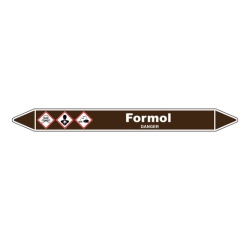 Marqueur de Tuyauterie - Formol - en Vinyle Laminé - NFX 08-105