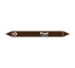 Marqueur de tuyauterie - Fuel - Vinyle laminé - NFX 08-105